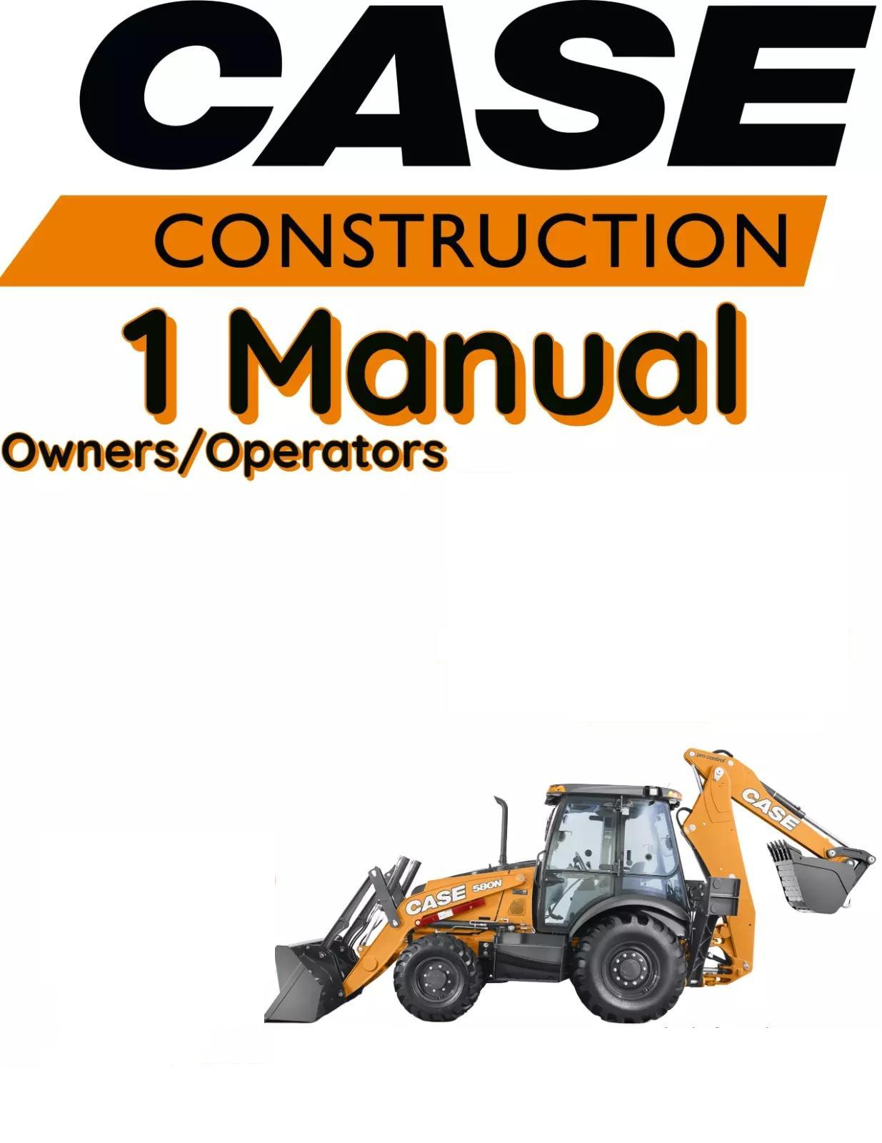 CASE 590 TURBO LOADER BACKHOE MANUAL OPERATORS OWNERS