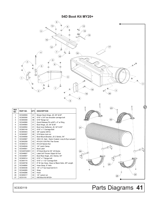 John Deere MC2014 Material Collection System (North American) Operator’s Manual (5CS3D119) Workshop Guide