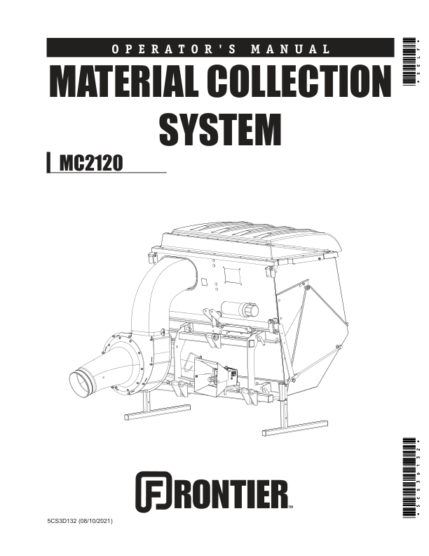 John Deere MC2120 Material Collection System (North American) Operator’s Manual (5CS3D132) Workshop Guide