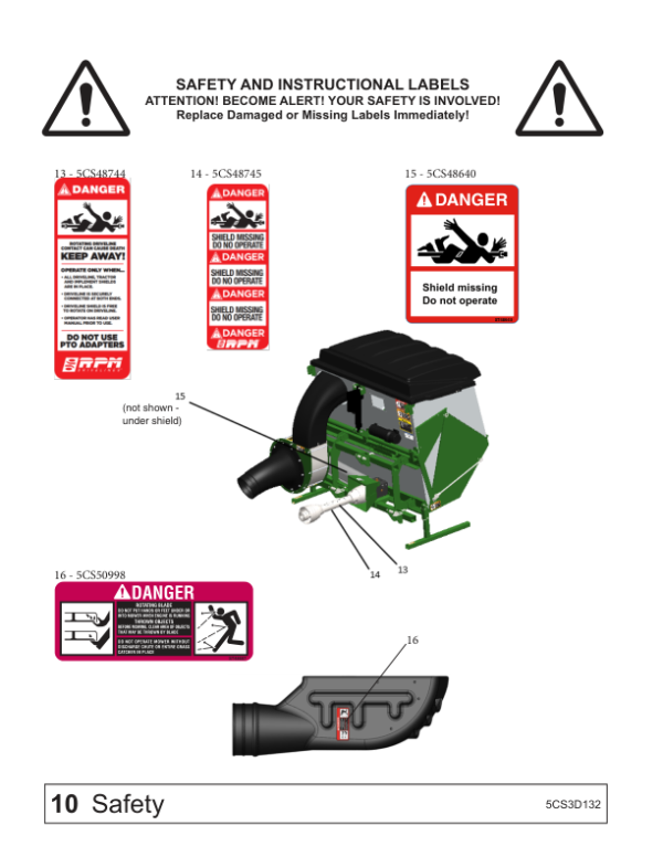 John Deere MC2120 Material Collection System (North American) Operator’s Manual (5CS3D132) Workshop Guide