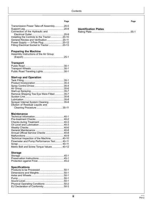 John Deere R310, R315, R320 Blast Sprayer Operator’s Manual (5FD0031MJD) Workshop Guide
