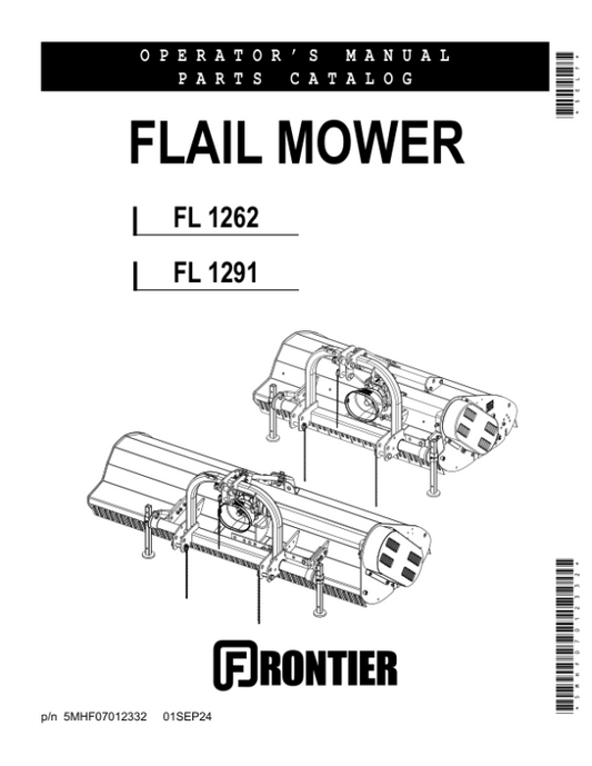 John Deere FL1262 & FL1291 Flail Mower Operator’s Manual (5MHF07012332) Workshop Guide