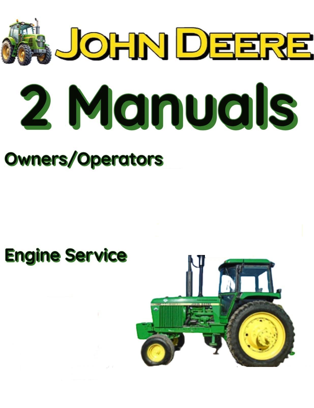 JOHN DEERE 8220T TRACTOR MANUAL OWNERS ENGINE