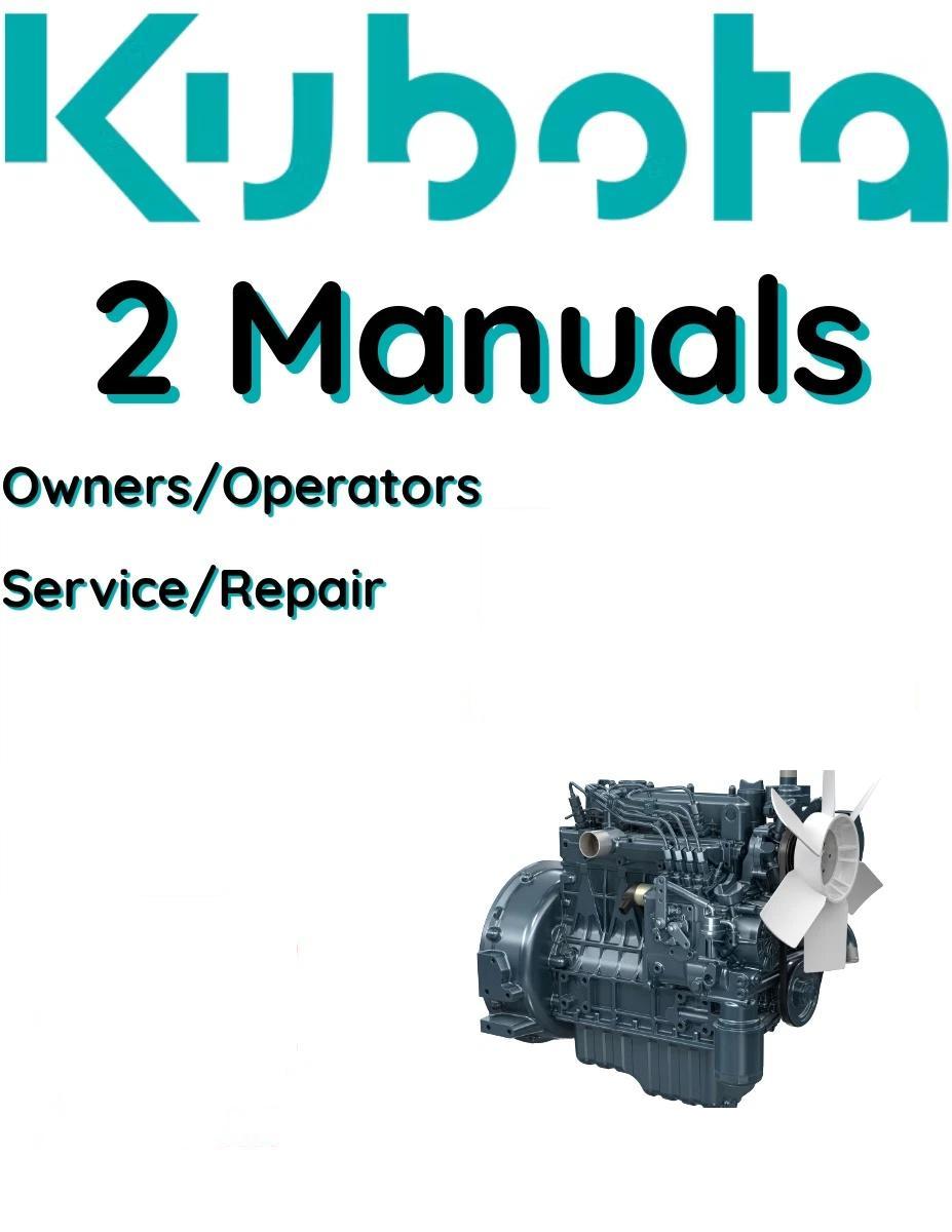KUBOTA ENGINE 3 CYLINDER D1803-CR-E4 MANUAL SERVICE REPAIR OPERATORS