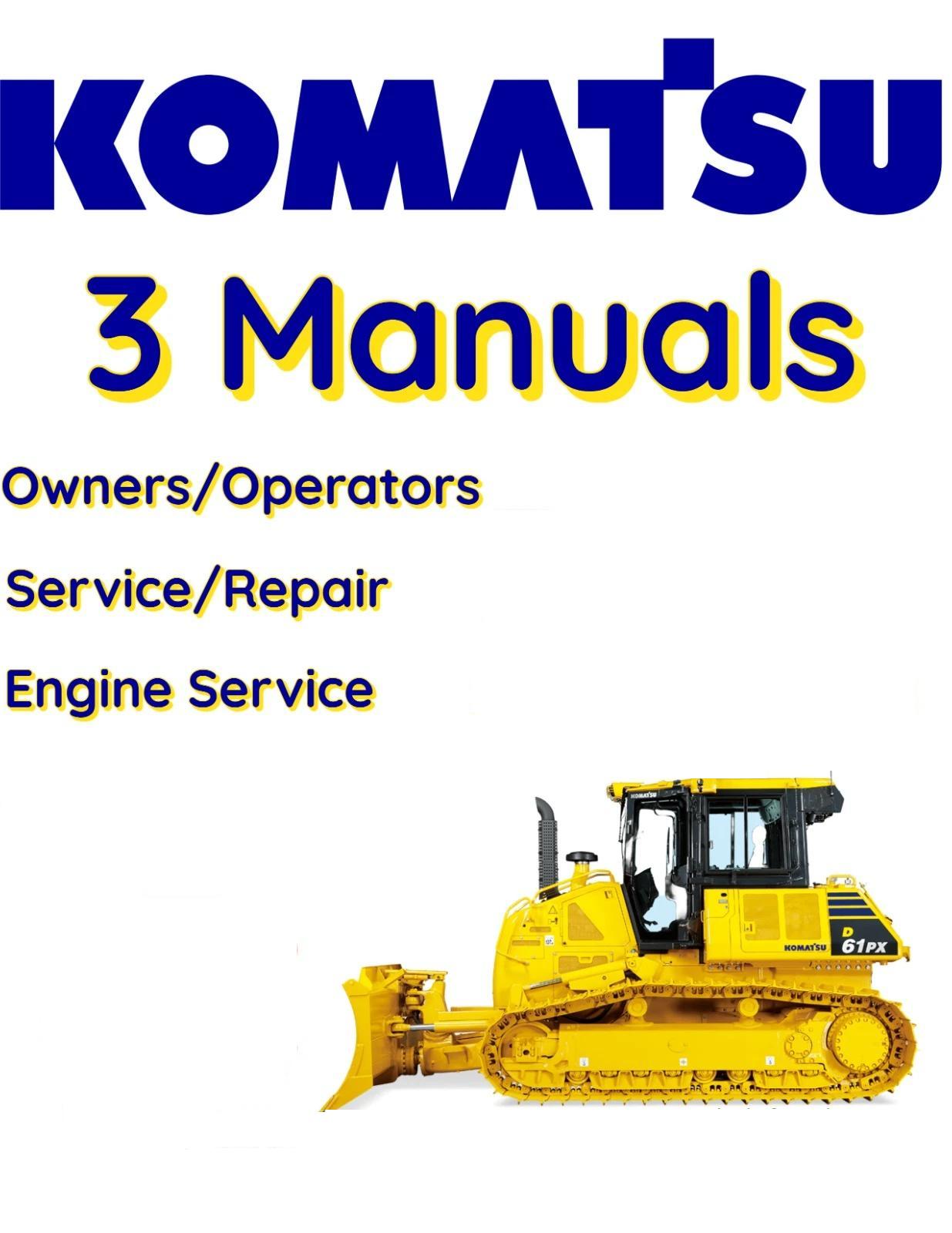 KOMATSU WD600-1 BULLDOZER OWNERS SERVICE ENGINE REPAIR MANUAL