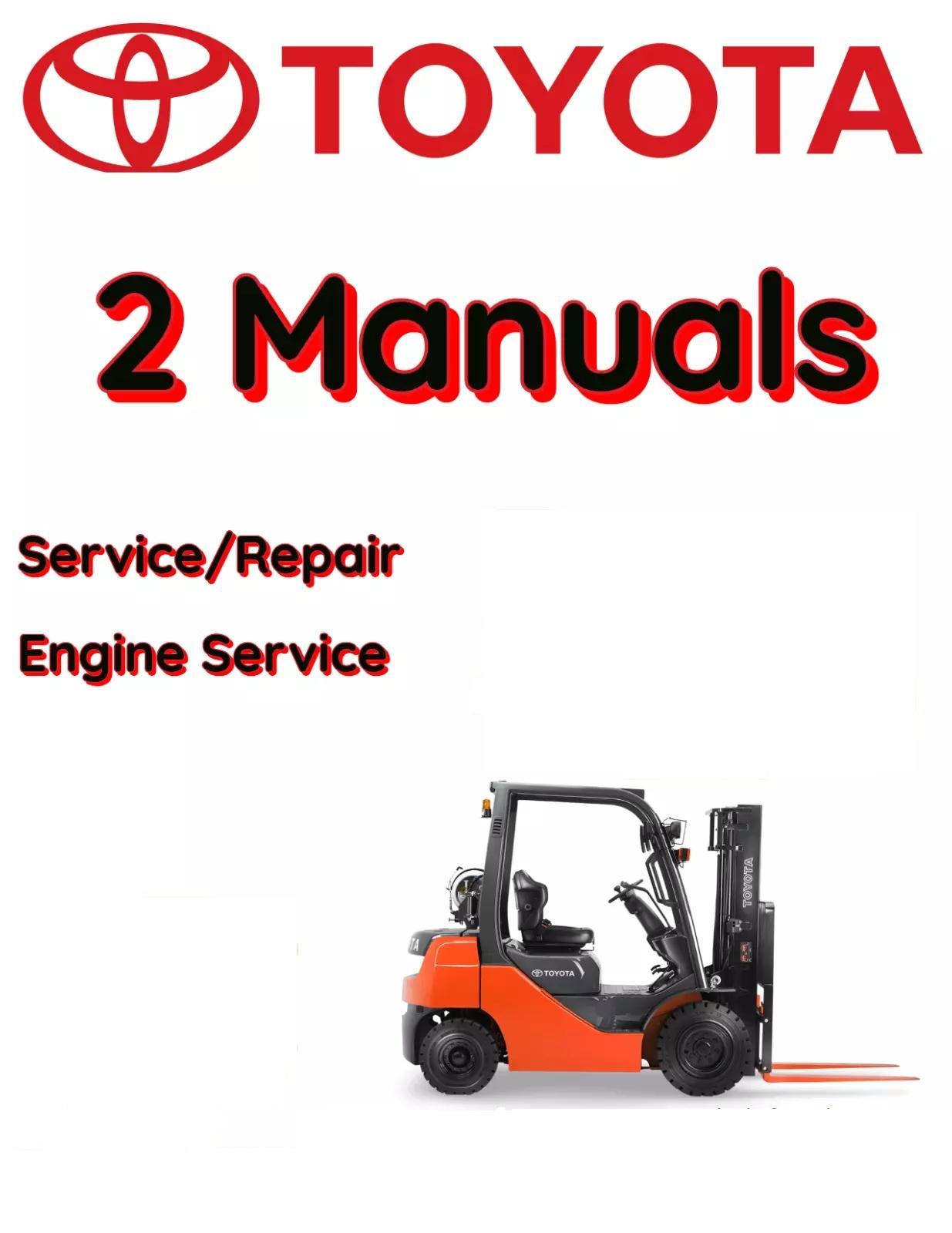 TOYOTA FORKLIFT 3FD15 SERVICE REPAIR SHOP ENGINE MANUAL   FILE