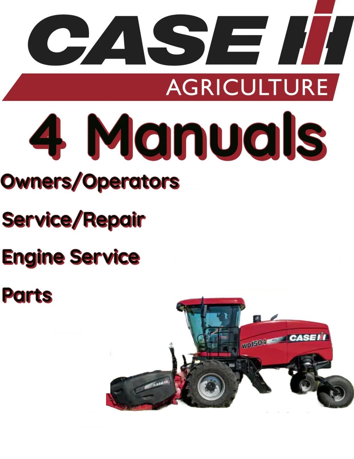 CASE IH 230 WINDROWER MANUAL OPERATOR SERVICE PARTS ENGINE REPAIR OWNERS