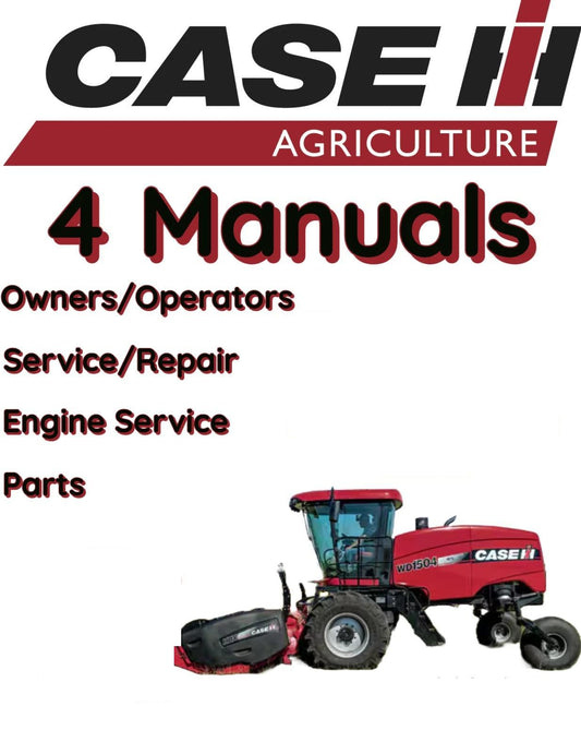 CASE IH 275 WINDROWER MANUAL OPERATOR SERVICE PARTS ENGINE REPAIR OWNERS