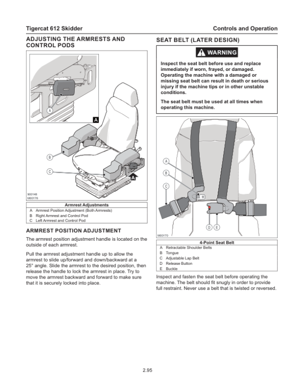 Tigercat 612 Skidder Operators and Engine Manual