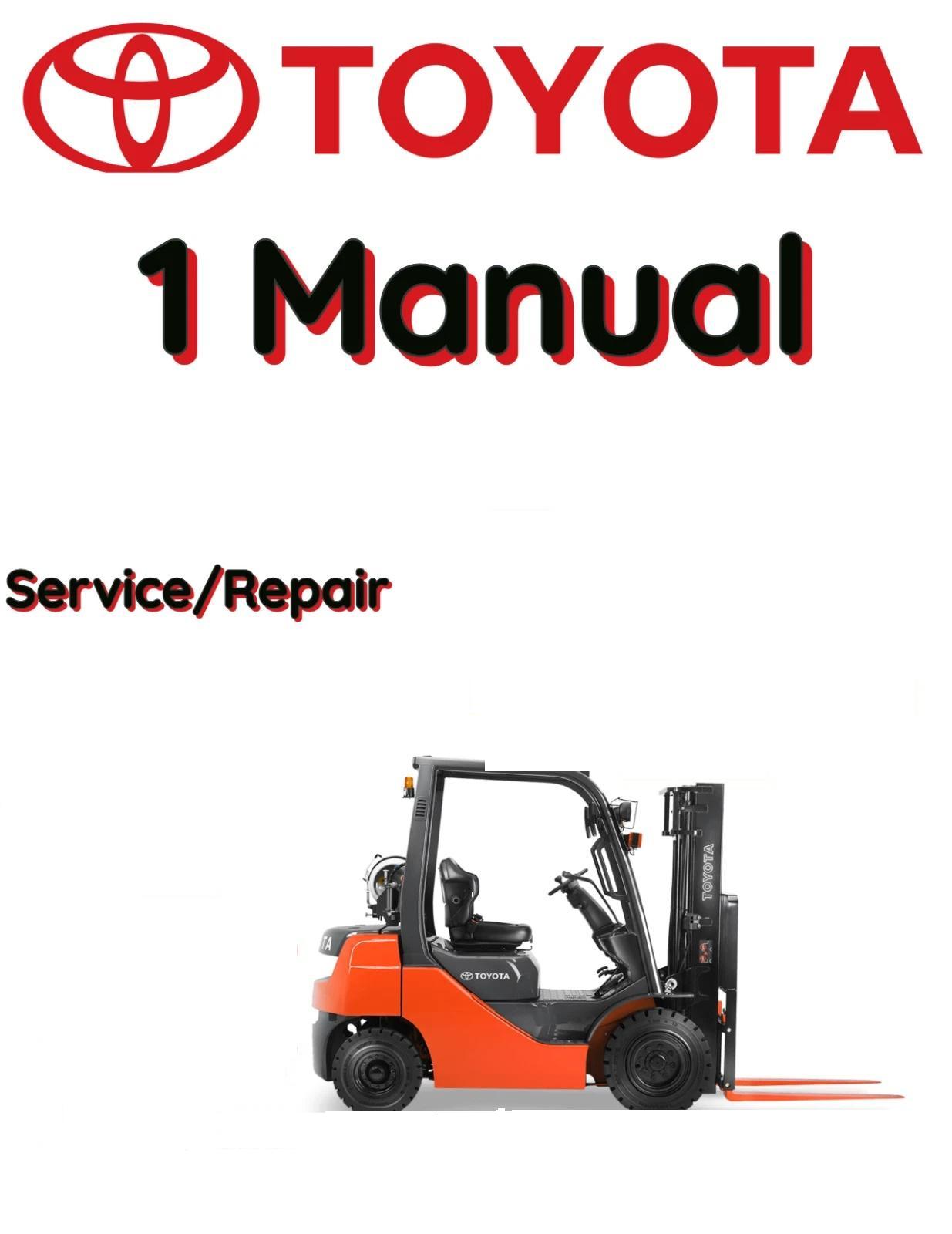 TOYOTA FORKLIFT 7FBE15 SERVICE REPAIR MANUAL   FILE