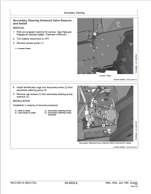 John Deere 640L, 648L Skidder Repair Manual (S.N D679126 – D690813 ) Workshop Guide