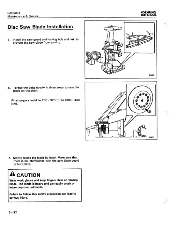 John Deere 18 INCH Stt Disc Saw Felling Heads Operator’s Manuals (701544100) Workshop Guide