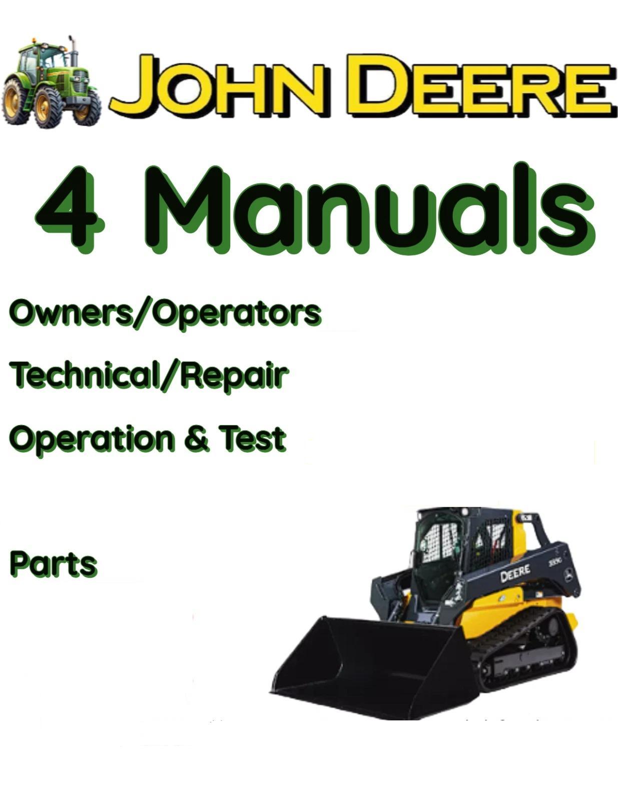 JOHN DEERE 325 SKID STEER LOADER OWNERS REPAIR TEST PARTS MANUAL   FILE