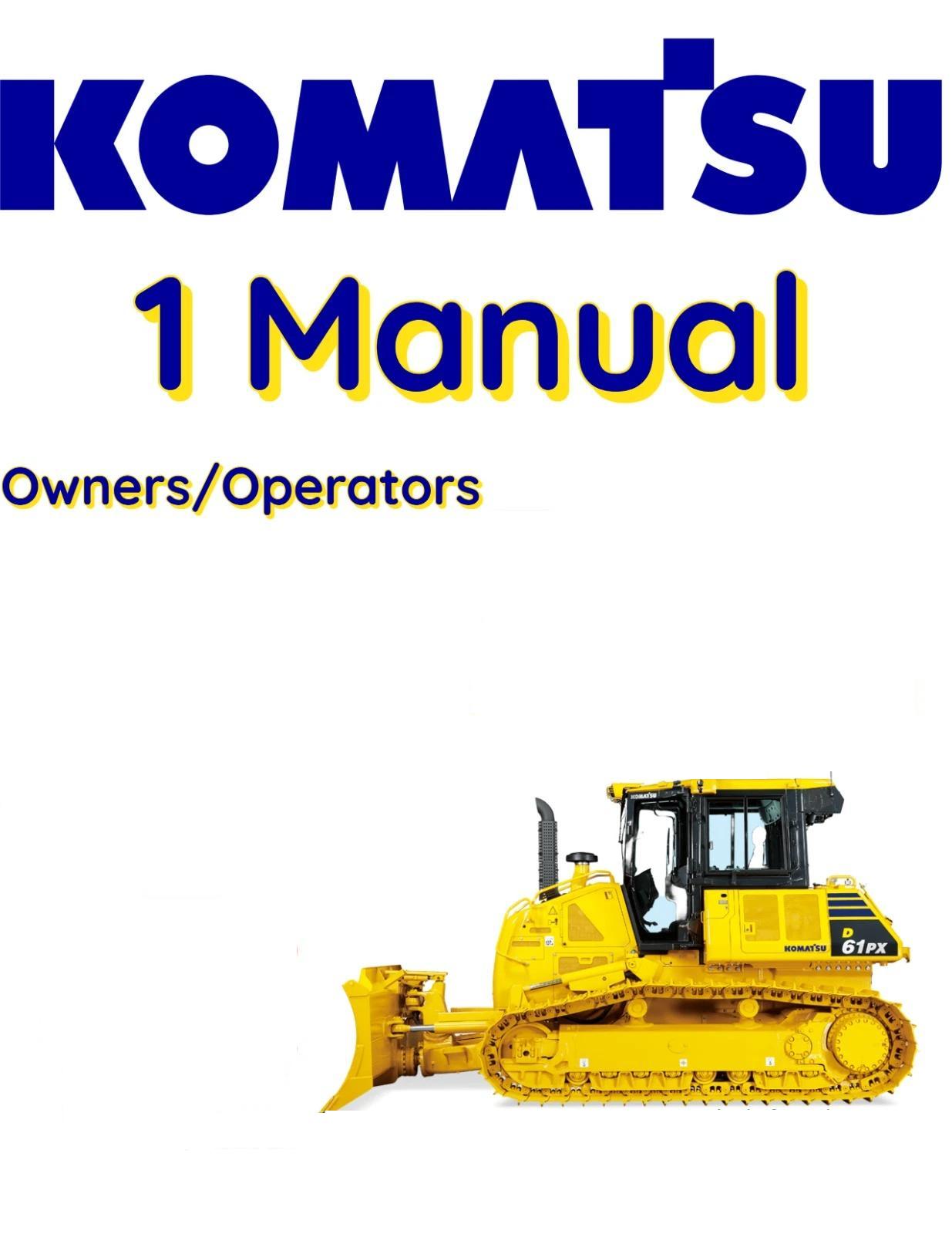 KOMATSU TD-15H BULLDOZER OWNERS OPERATORS MANUAL