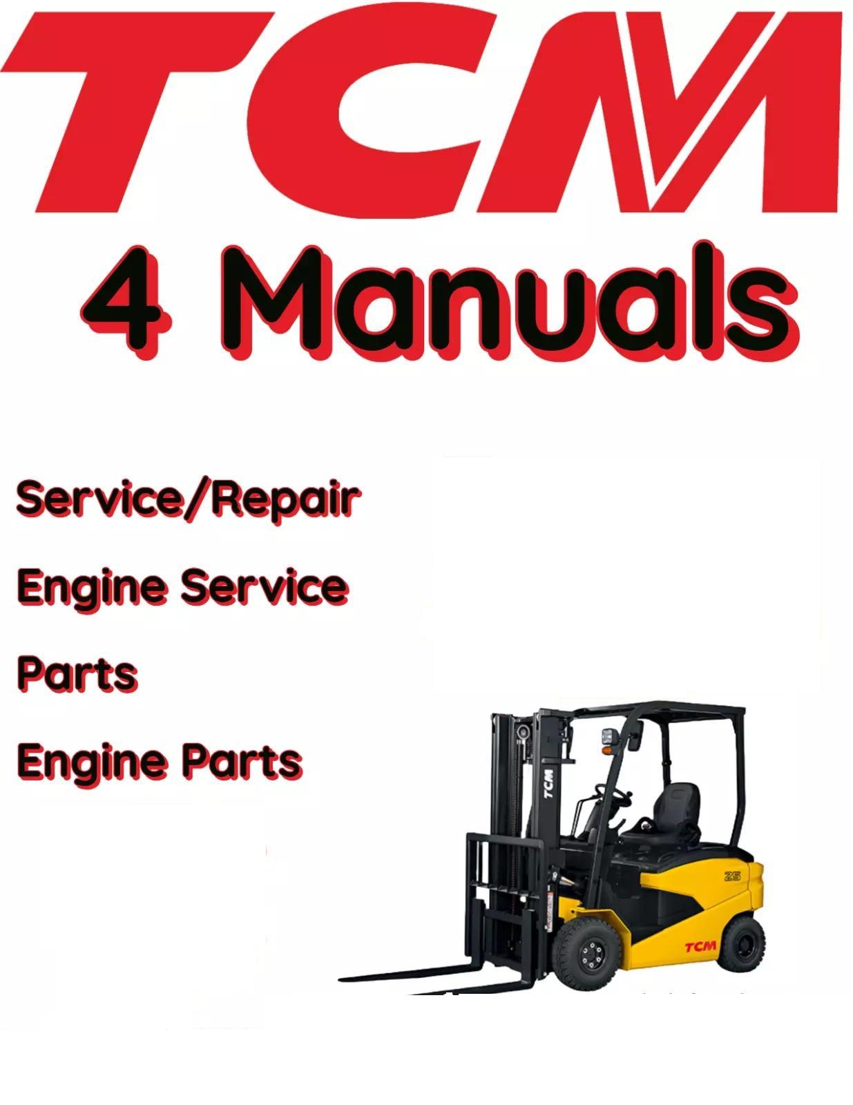 TCM FG10C19 FORKLIFT SERVICE ENGINE REPAIR PARTS MANUAL