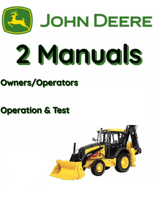 JOHN DEERE 510D BACKHOE LOADER OPERATORS OWNERS TEST MANUAL