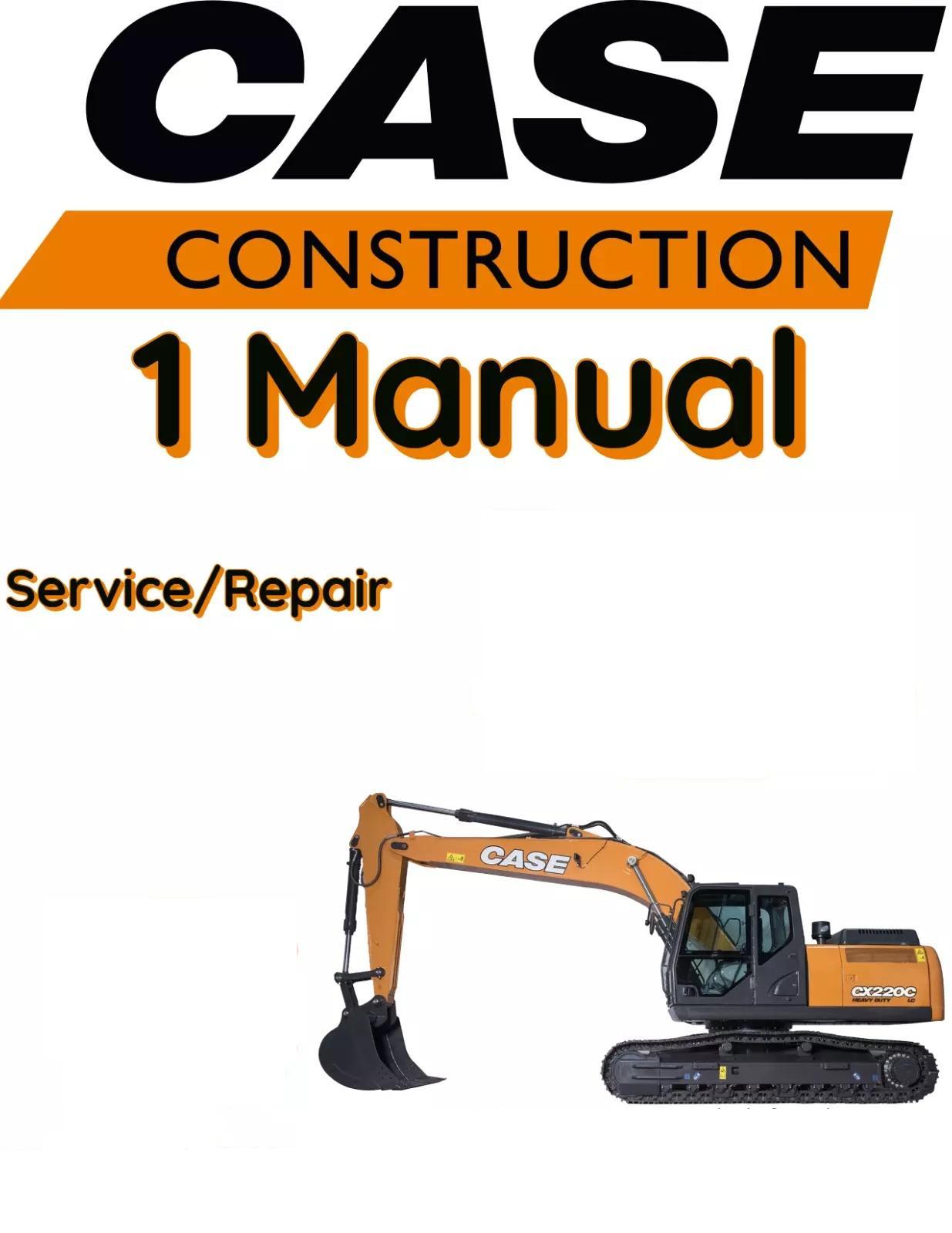 CASE CX210D LR CRAWLER EXCAVATOR SERVICE REPAIR SHOP MANUAL