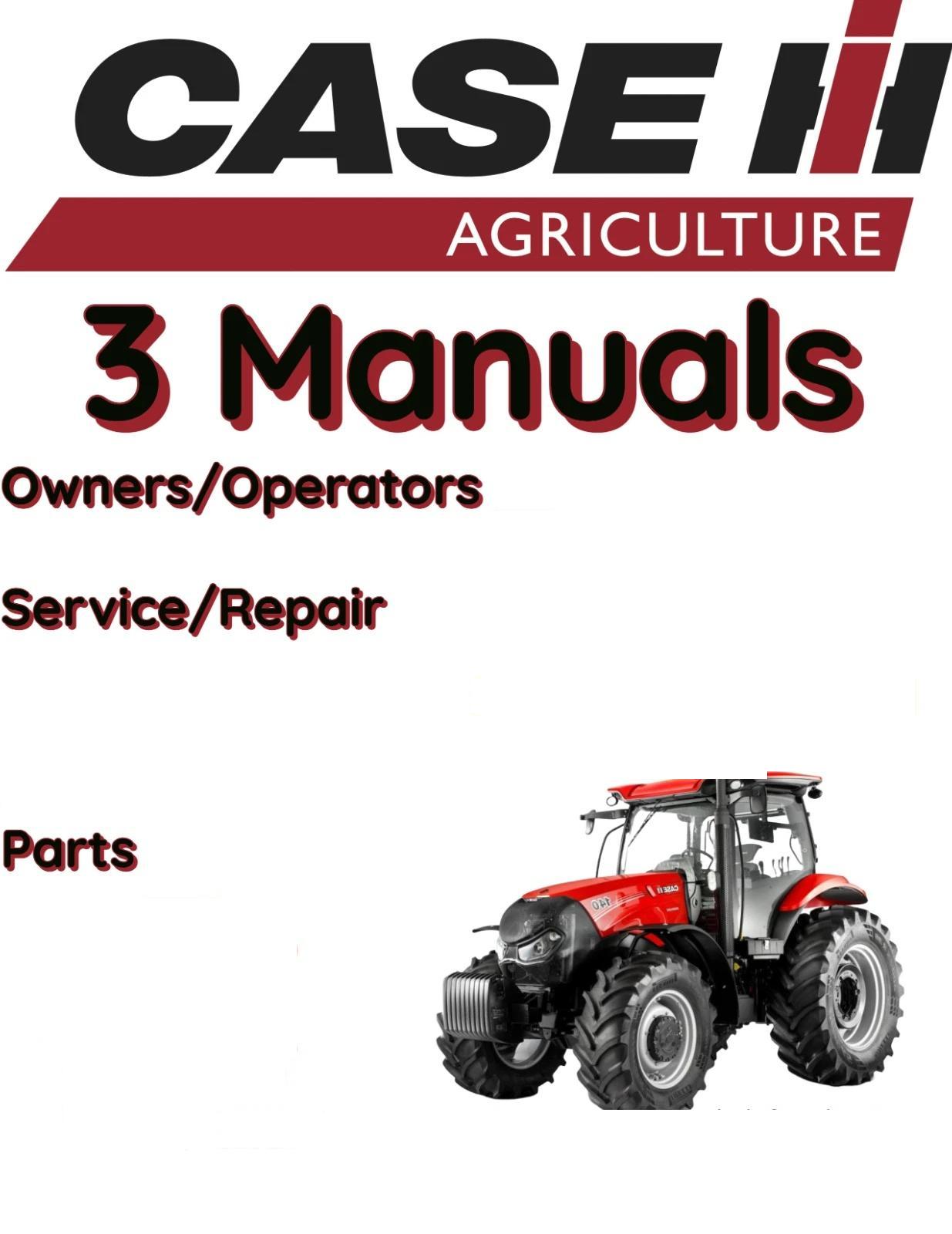 CASE IH MXM140 TRACTOR MANUAL OPERATORS OWNERS SERVICE SHOP PARTS REPAIR