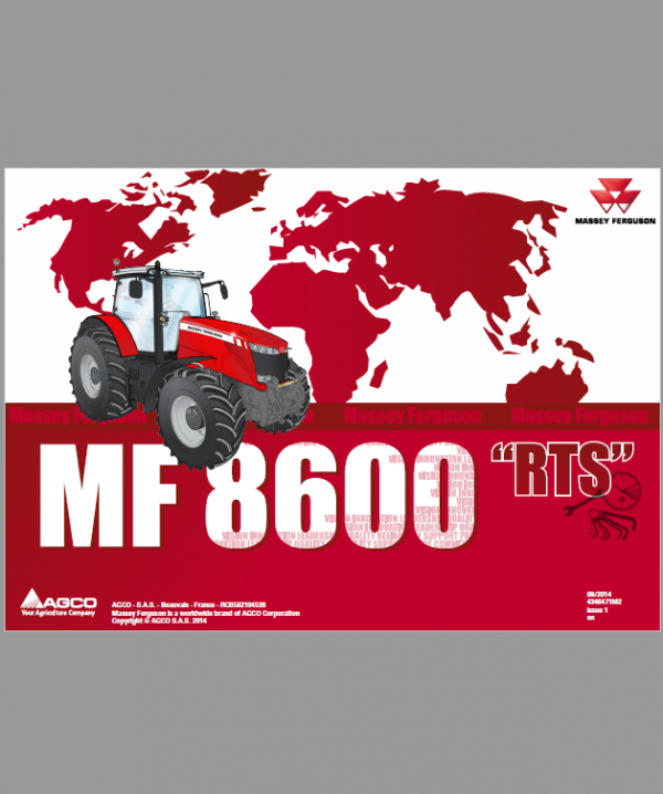 Massey Ferguson 8650, 8660, 8670, 8680, 8690 Tier 4i Tractor Service Manual Workshop Guide