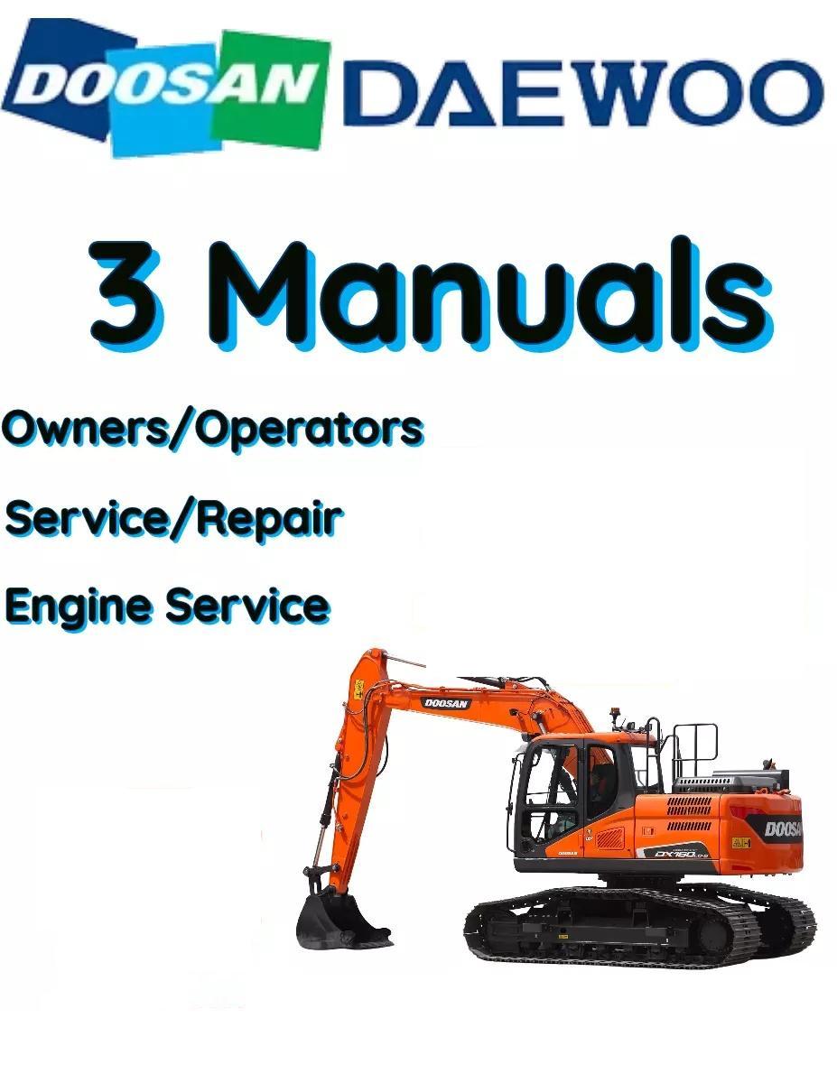 DOOSAN-DAEWOO DX520LC CRAWLER EXCAVATOR OPERATORS SERVICE ENGINE MANUAL
