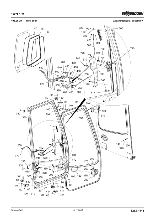 Sennebogen 825.0.1148 Operators, Maintenance and Parts Manual Workshop Guide