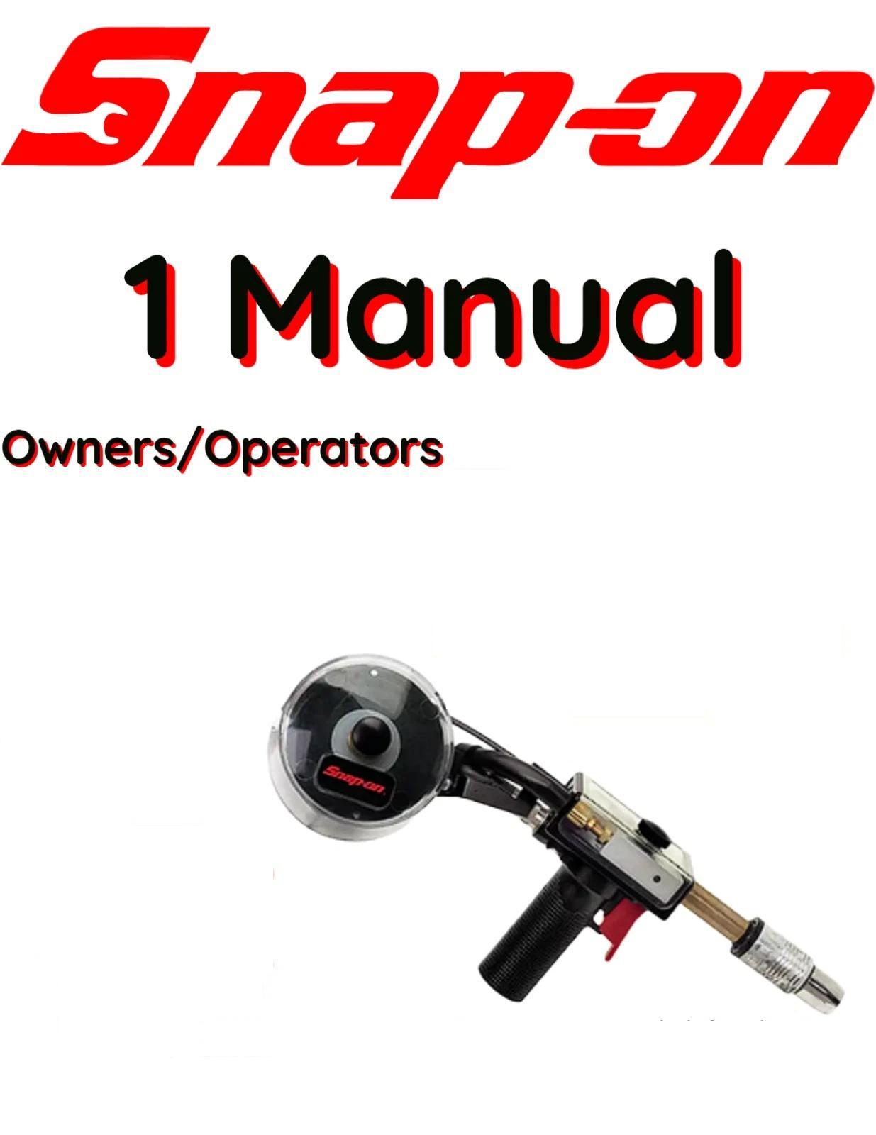 SNAP-ON MHG5A SPOOL GUN OPERATORS OWNERS MANUAL