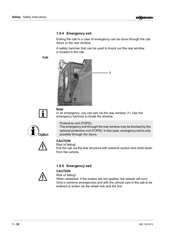 Sennebogen 860.0.1006 Operators, Maintenance and Parts Manual Workshop Guide