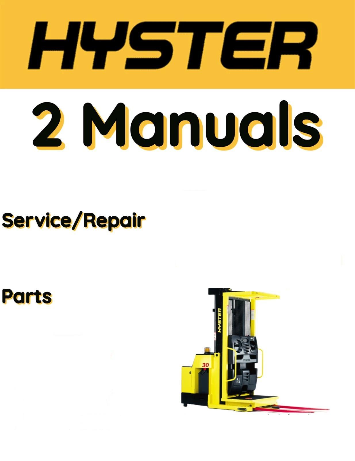 HYSTER FORKLIFT ORDER PICKER (A264) N30XMXDR SERVICE REPAIR PARTS MANUAL