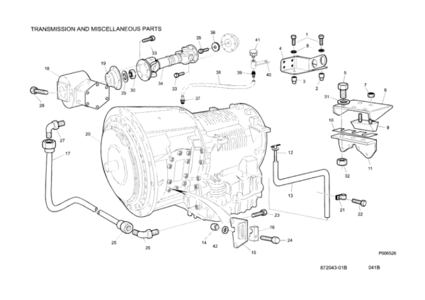 Hitachi AH250 Articulated Dump Trucks (SN 409812.00 – 410812.00) Parts Catalog Manual – 87204301B Workshop Guide