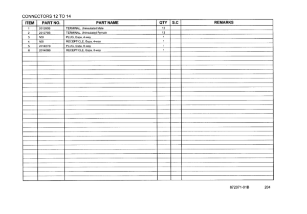 Hitachi AH350, AH400 Articulated Dump Trucks Parts Catalog Manual – 87207101B Workshop Guide