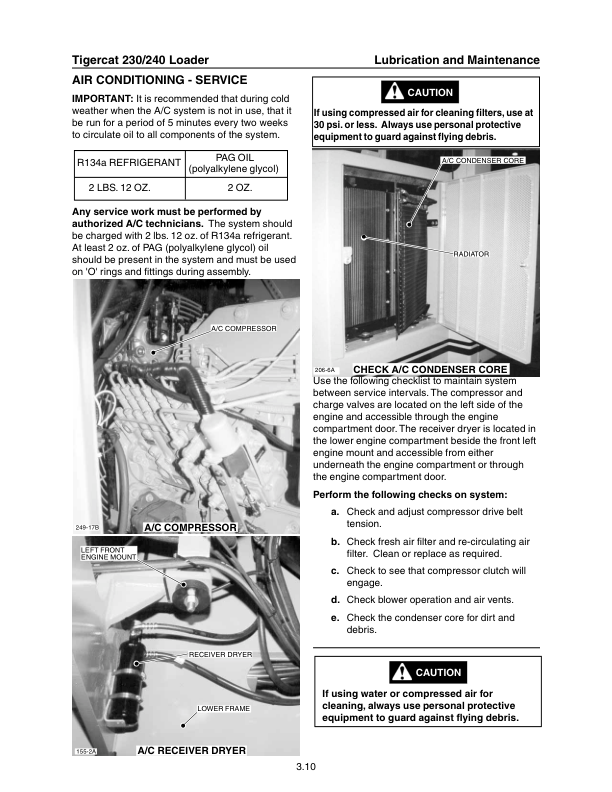 Tigercat 230, 240 Loader Repair Service Manual