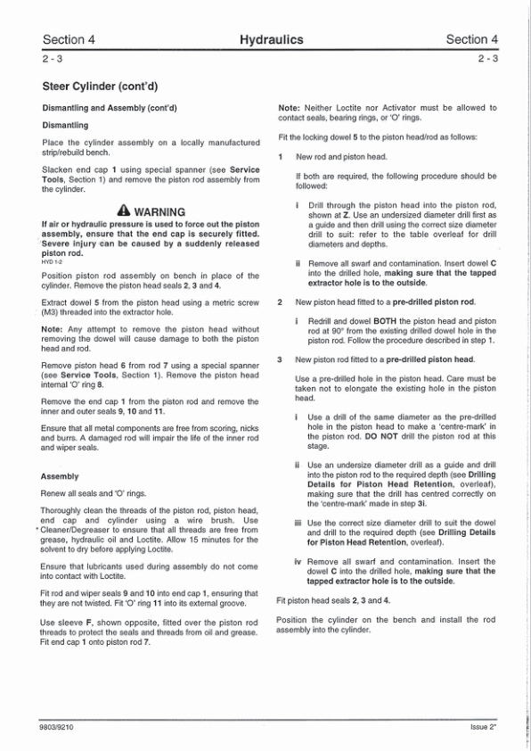 JCB SD40 Steer Drive Axles Service Repair Manual