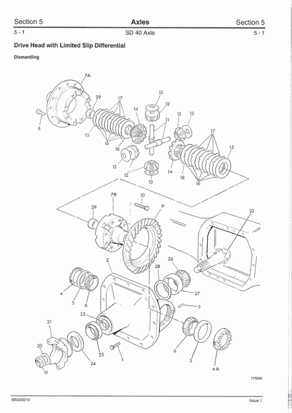 JCB SD40 Steer Drive Axles Service Repair Manual