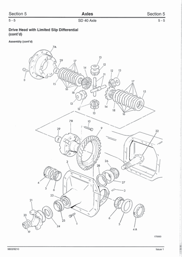 JCB SD40 Steer Drive Axles Service Repair Manual