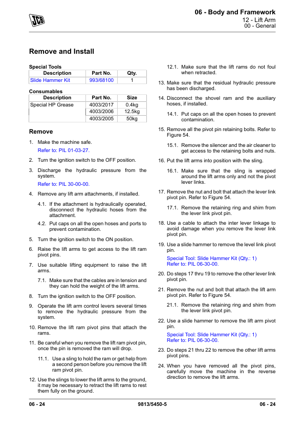 JCB 3CX Compact Backhoe Loader Service Repair Manual (SN 2454201 – 3205721)