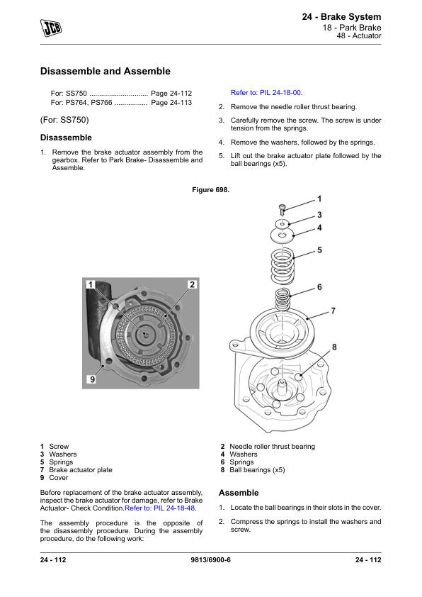 JCB 3CX, 4CX Backhoe Loader Service Repair Manual (Tier 4F, SN 2442701-2451000)