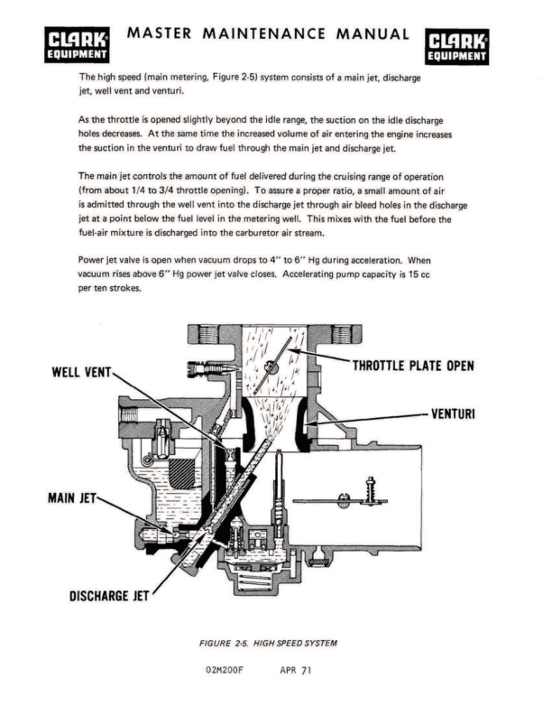 Clark C500-30, C500-35, C500-40, C500-45, C500-50, C500-55 Forklift Overhaul Manual Workshop Guide