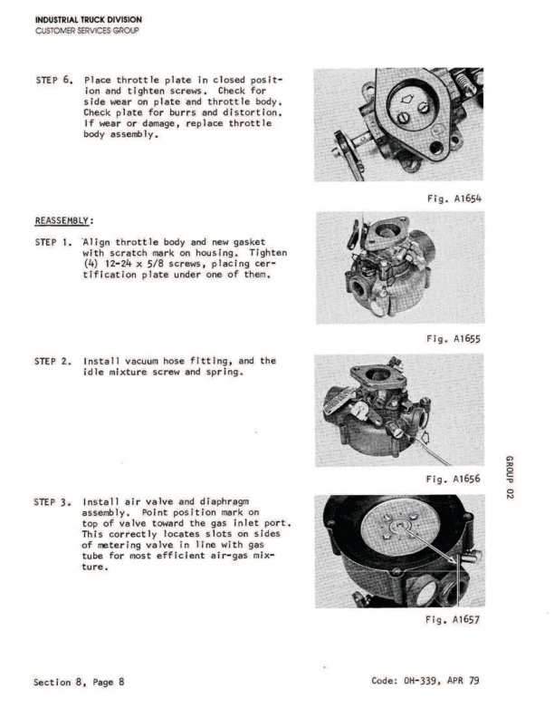 Clark C500-60, C500-70, C500-80, C500-S80, C500-90, C500-S100 Forklift Overhaul Manual Workshop Guide