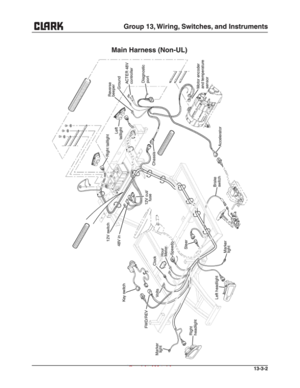 Clark CBX2, CBX4, CBX6, FBX2, FBX2+2 Tow Tractor Service Repair Manual Workshop Guide