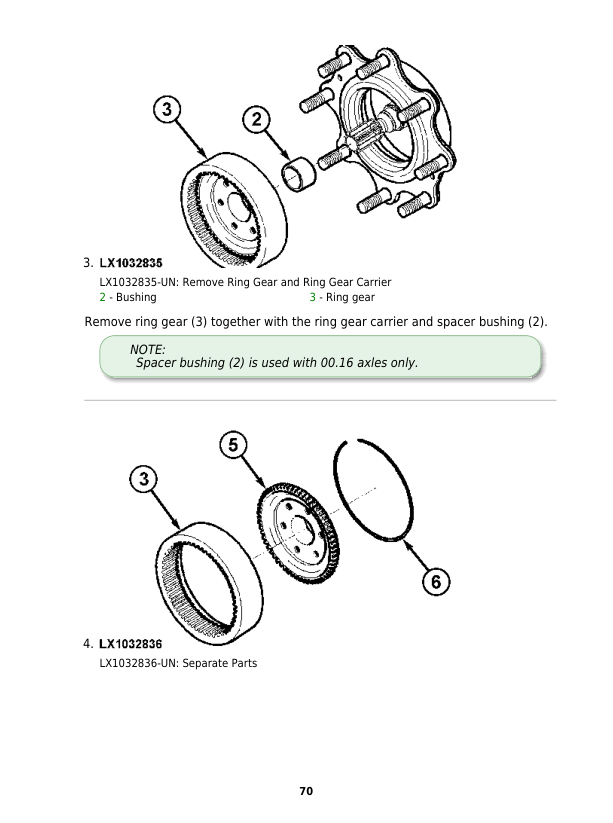 John Deere 00.16, 20.09, 20.09C, 20.11, 20.16, G20.16, G20.09 Front Wheel Drive Axles Component Technical Manual (CTM4870) Workshop Guide
