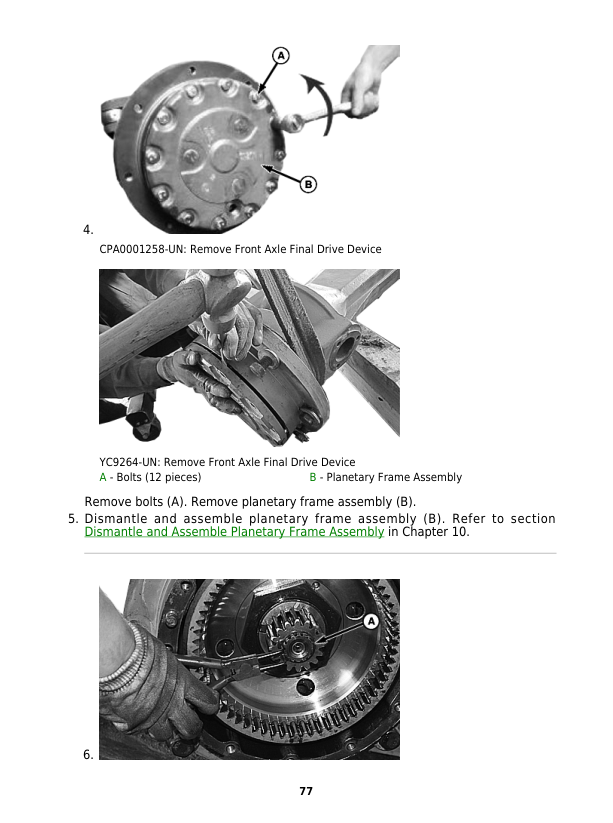 John Deere Rear Drive Axles (Asia) Component Technical Manual (CTM703319) Workshop Guide