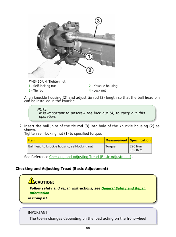 John Deere 00.14 Front-Wheel Drive Axles Component Technical Manual (CTM902819) Workshop Guide