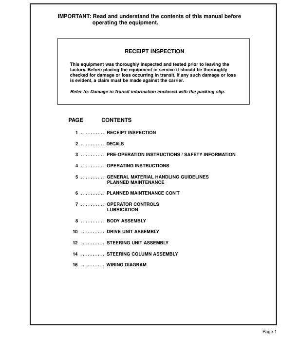 Clark CTT3, CTT7 Tow Tractor Parts and Service Manual Workshop Guide