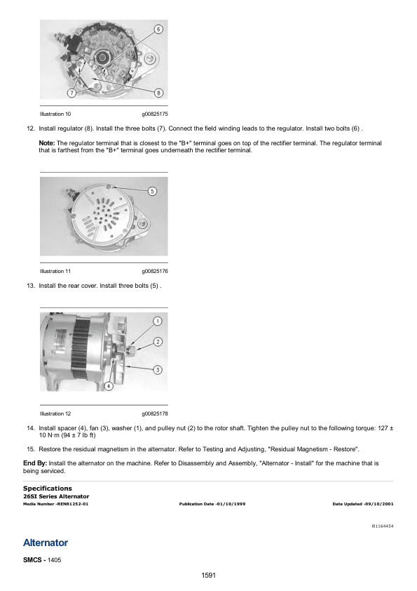 Caterpillar CAT 225 Excavator Service Repair Manual (76U00001 till 00693)