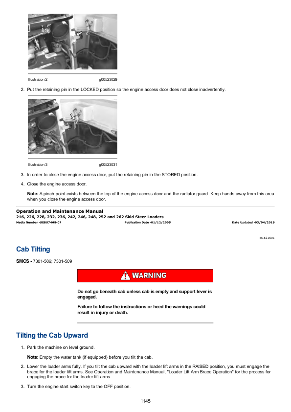 Caterpillar CAT 236 Skidsteer Loader Service Repair Manual (4YZ04000 and up)