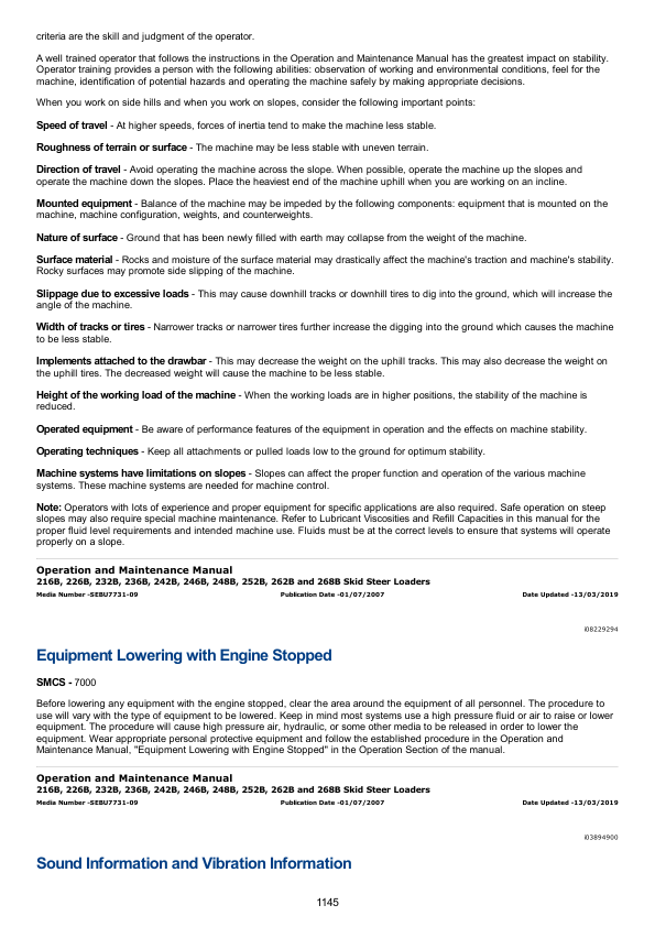 Caterpillar CAT 236B Skidsteer Loader Service Repair Manual (HEN06750 and up)
