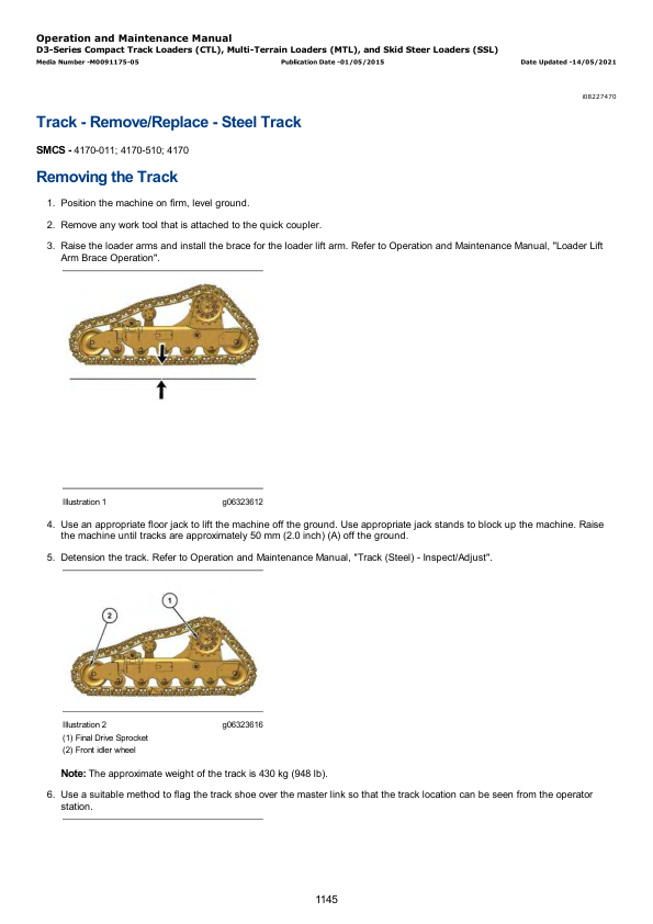 Caterpillar CAT 246D3 Skid Steer Loader Service Repair Manual (KC600001 and up) Workshop Guide