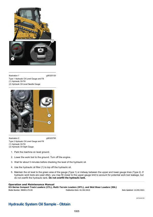 Caterpillar CAT 272D3 XE Skid Steer Loader Service Repair Manual (S1L00001 and up) Workshop Guide