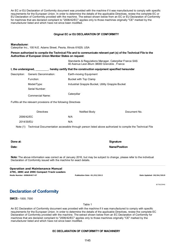 Caterpillar CAT 289C Compact Track Loader Service Repair Manual (JMP00001 and up)