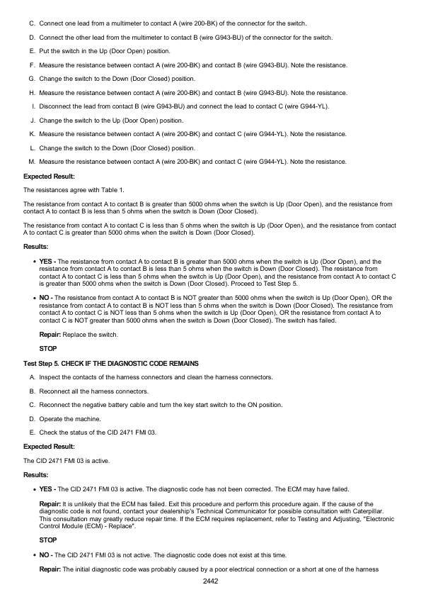 Caterpillar CAT 289C2 Compact Track Loader Service Repair Manual (RTD00001 and up) Workshop Guide